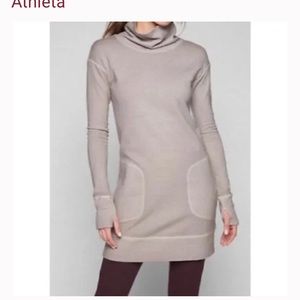 Athleta Eco Wash Turtleneck Sweater Dress - L - 40% off Original Price